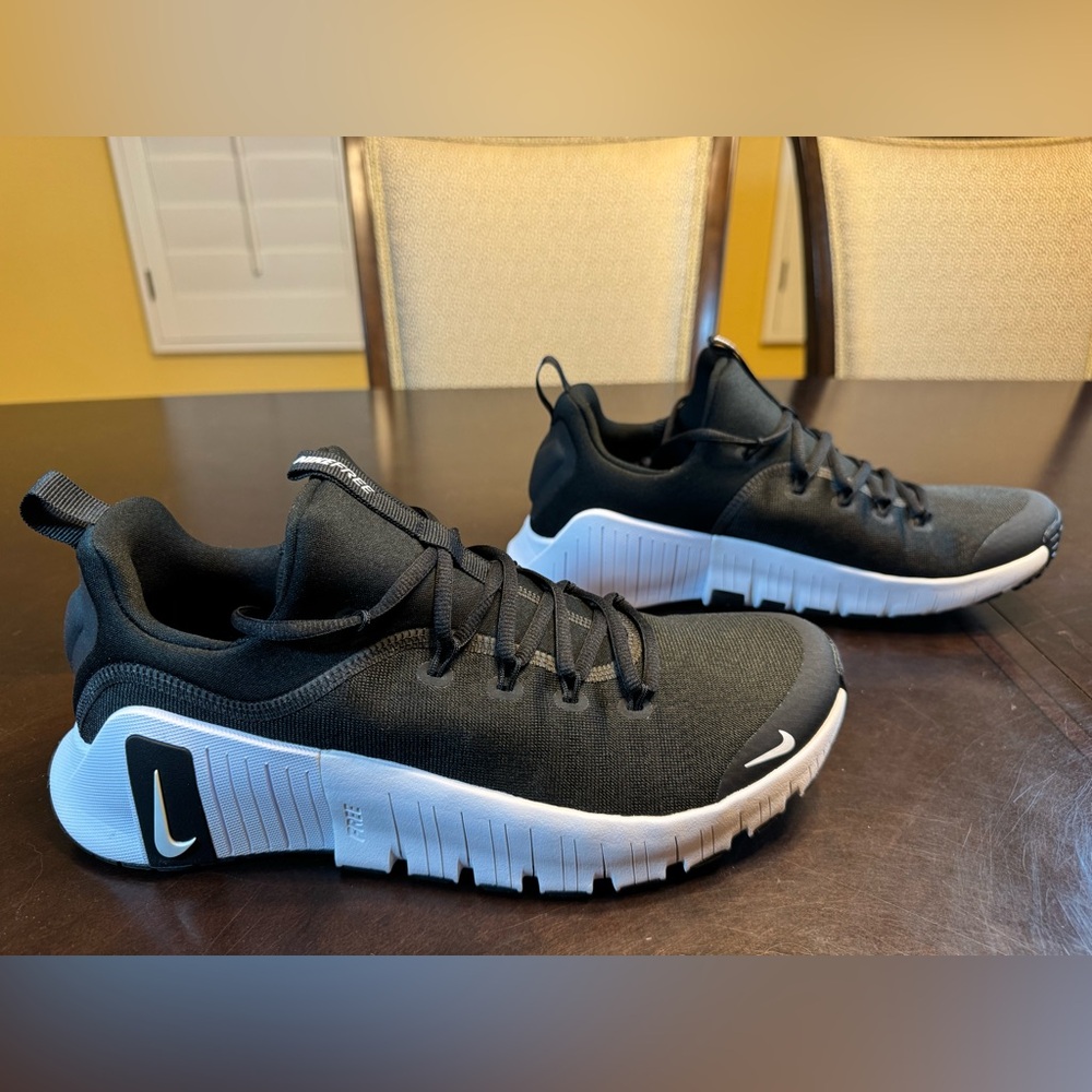 New Nike Free Metcon 6 Black White Sneaker Shoes Size US 12 W / 10.5 M